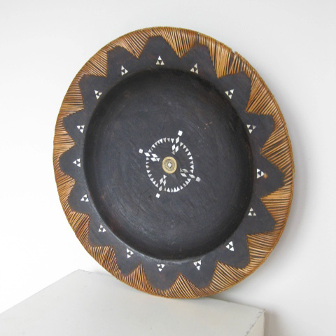 PLATTER, Indigenous with Shell Inlay